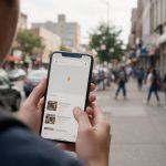 Customer searching Google for a local business on a smartphone